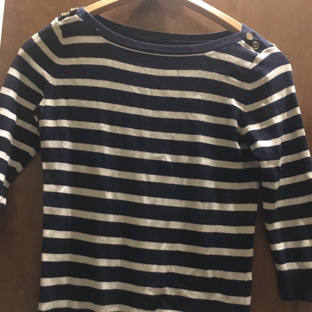 Gap Navy/White striped boat shirt